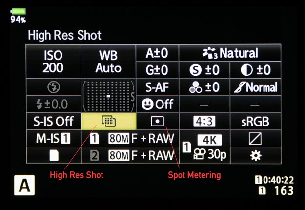 High Res Shot Selection