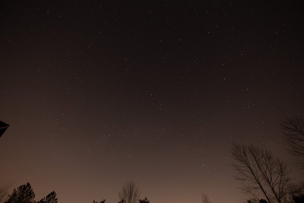 Light Pollution Close to the Horizon