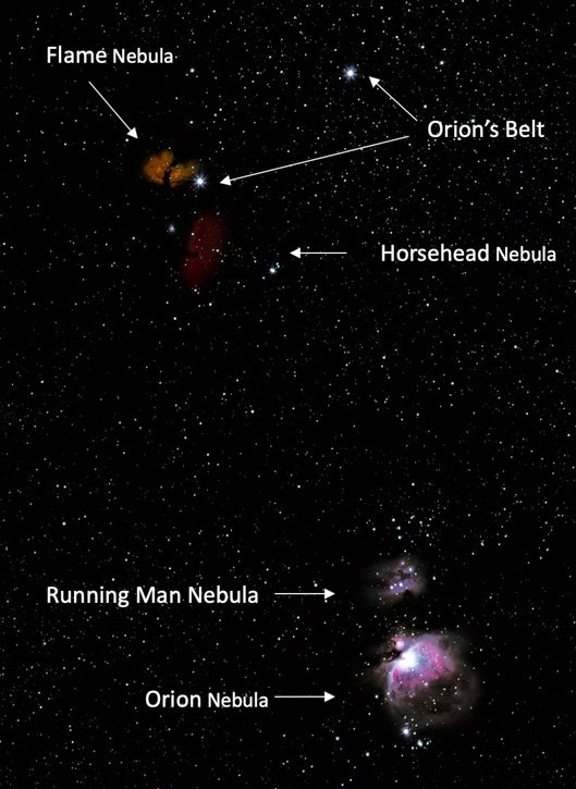 DSOs in the Constellation Orion